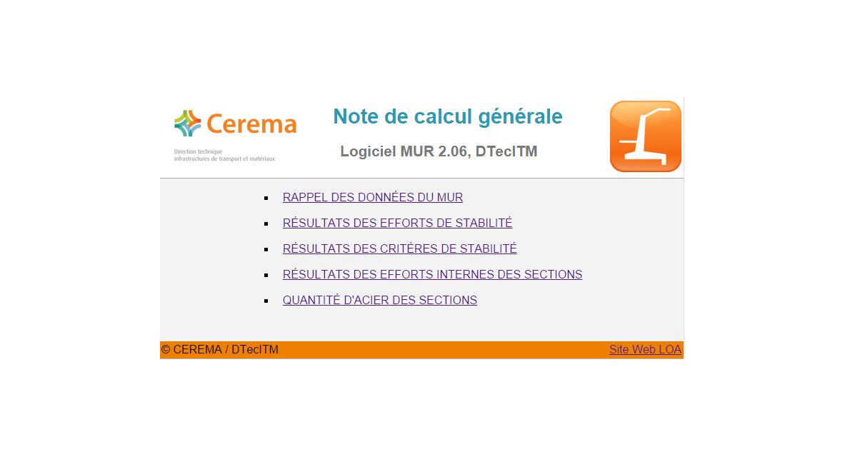 Interface MUR